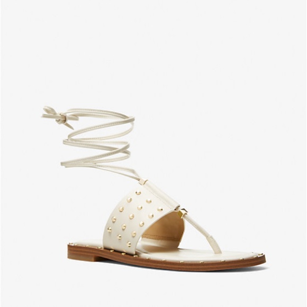 Michael Kors Jagger Studded Leather Sandal